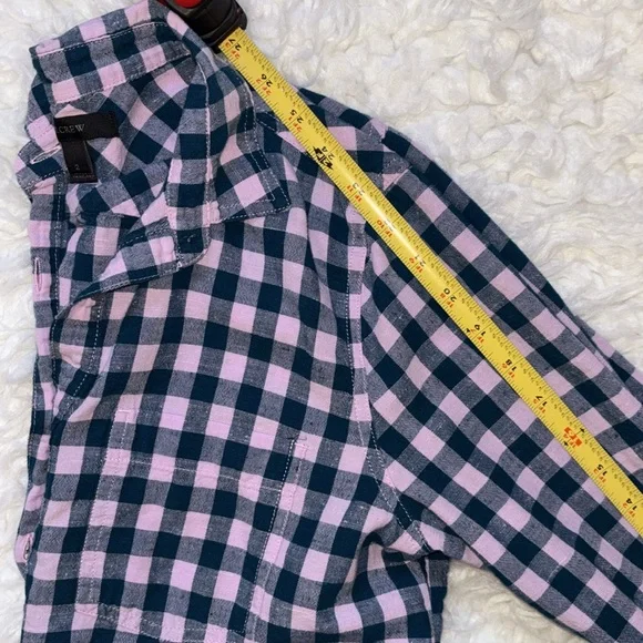 J. Crew Flannel Popover Shirt, Size 2 - Picture 8 of 13